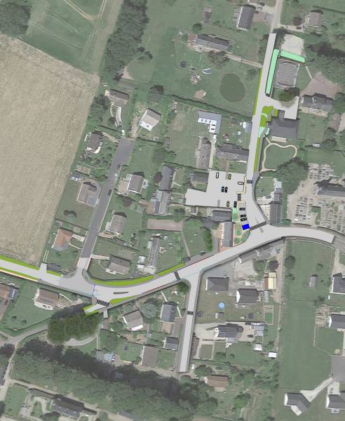 Réaménagement du centre Bourge de Benarville (76)